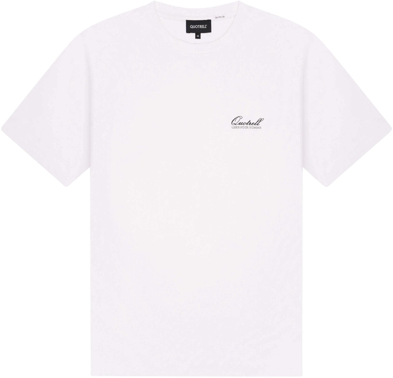 Quotrell Damson Tee | White/black Wit