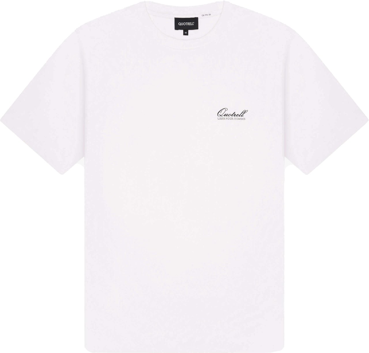 Quotrell Damson Tee | White/black Wit