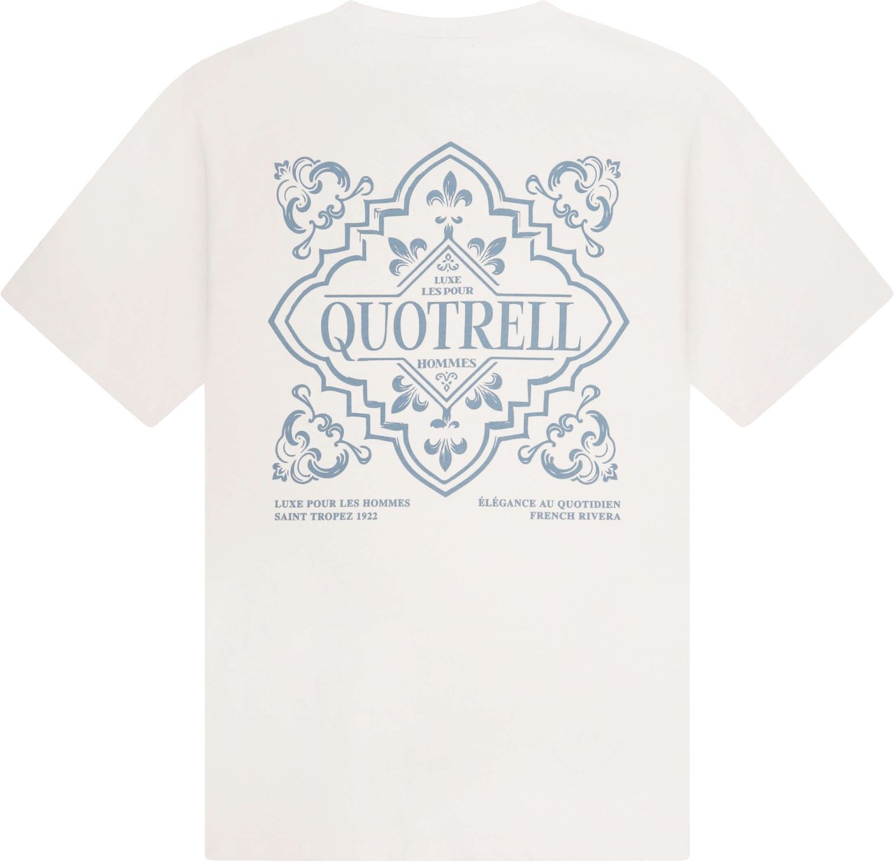 Quotrell Coastal Tee | Off White/blue Wit