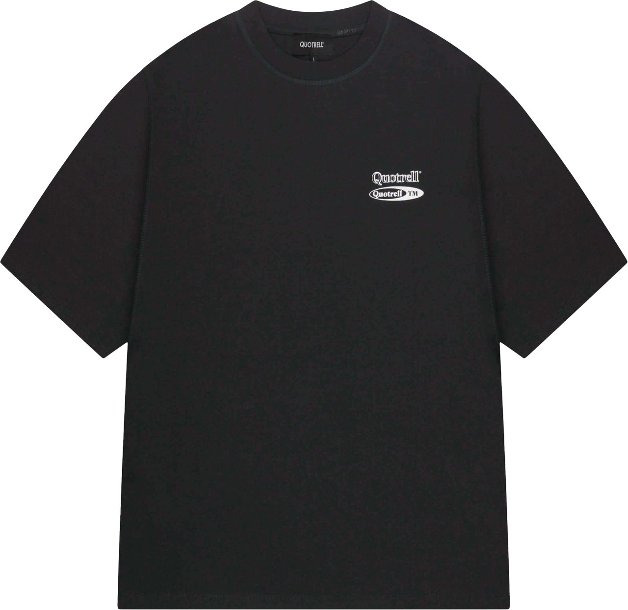 Quotrell Roadster Tee | Black/white Zwart