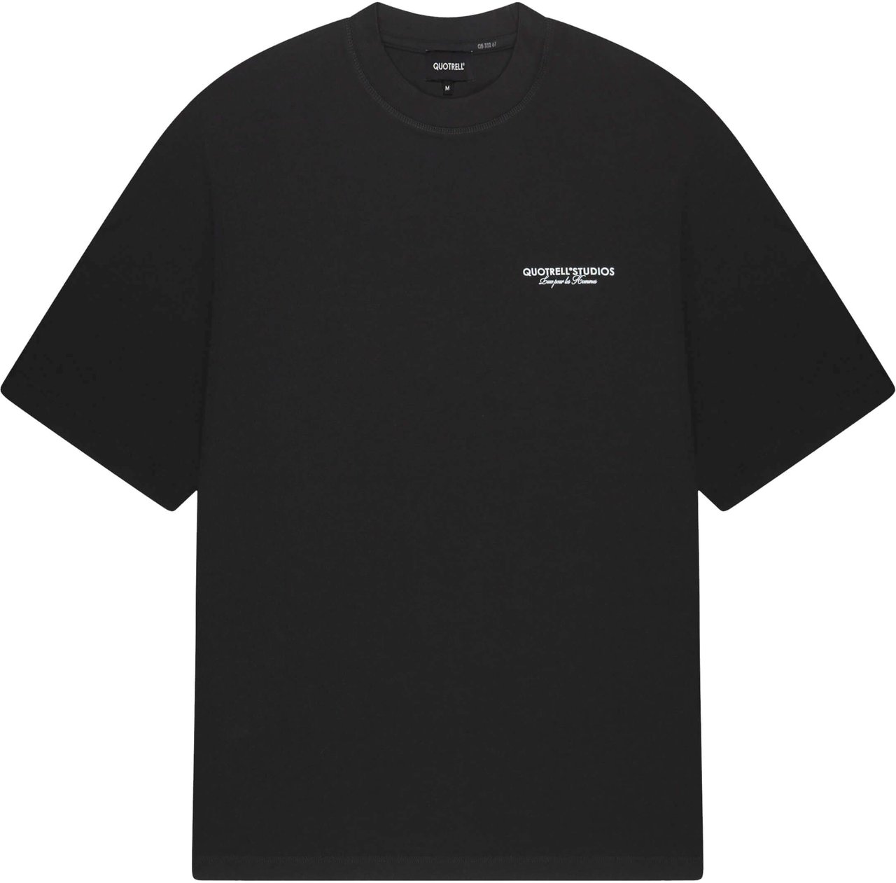 Quotrell Swan Tee | Black/white Zwart