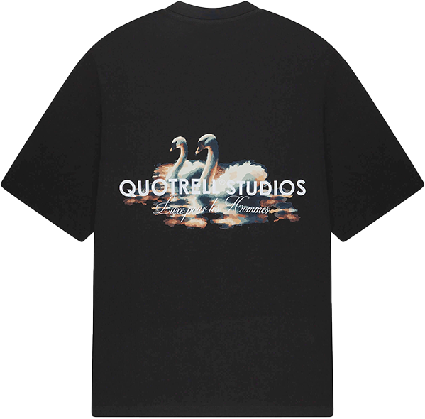 Quotrell Quotrell Swan T-Shirt Zwart