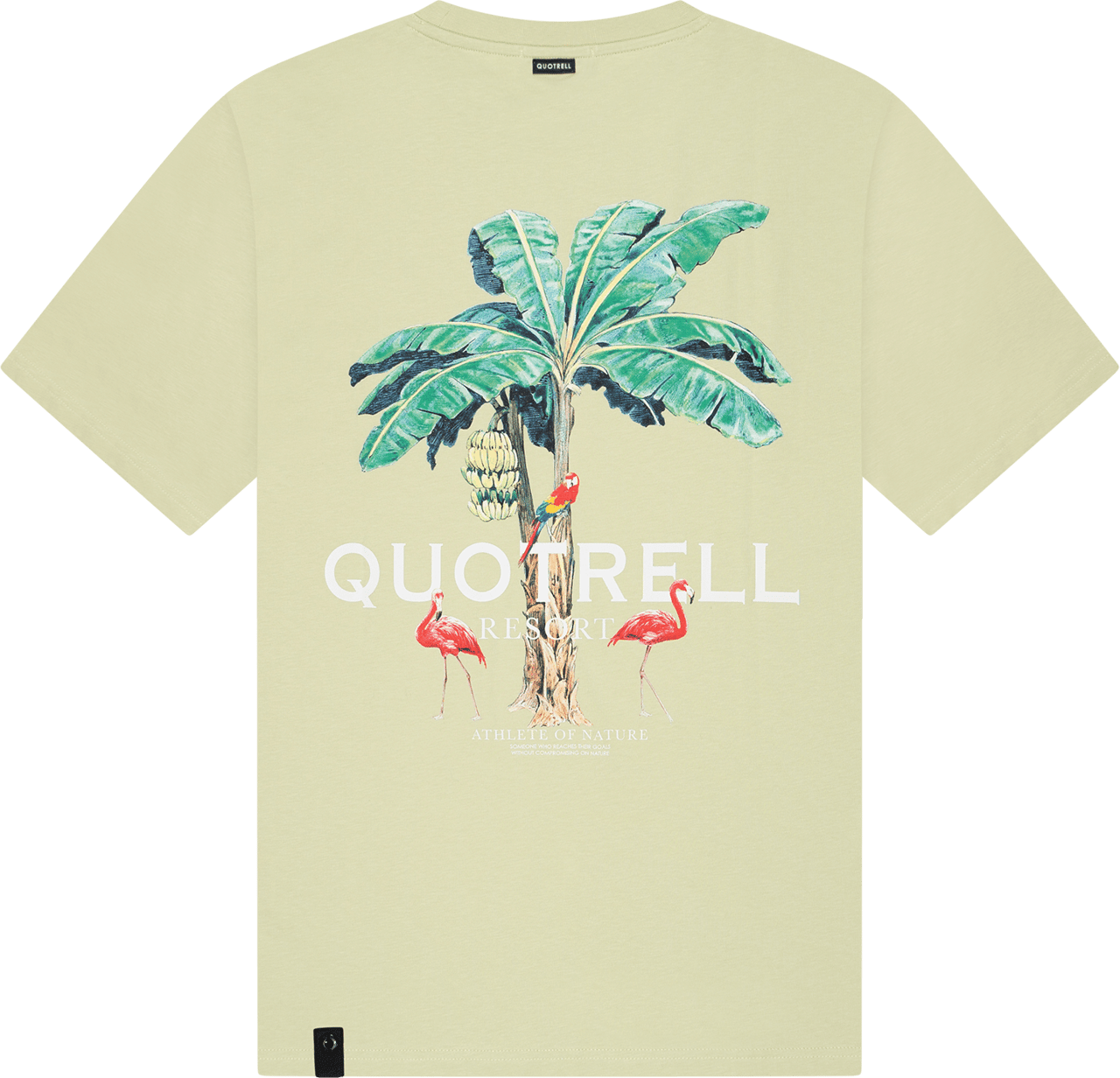 Quotrell Resort Tee | Light Green/white Grijs