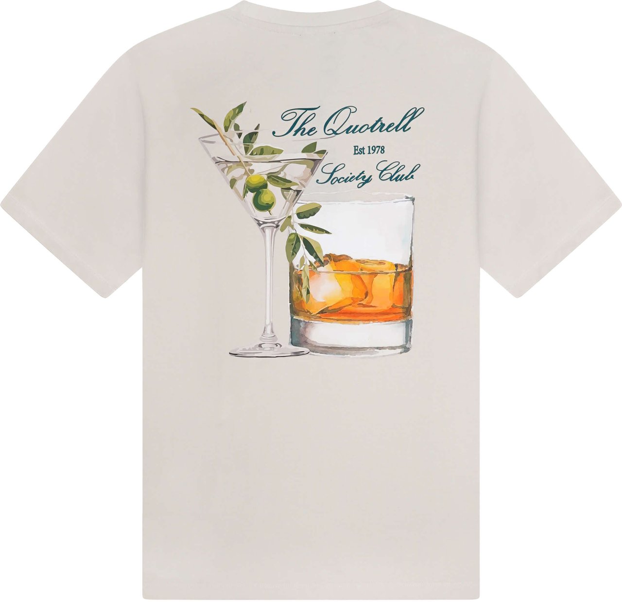 Quotrell Salud Tee | Off Sand/green Wit