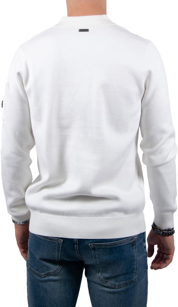 Quotrell Quotrell Couteux Knitted Button Up Beige