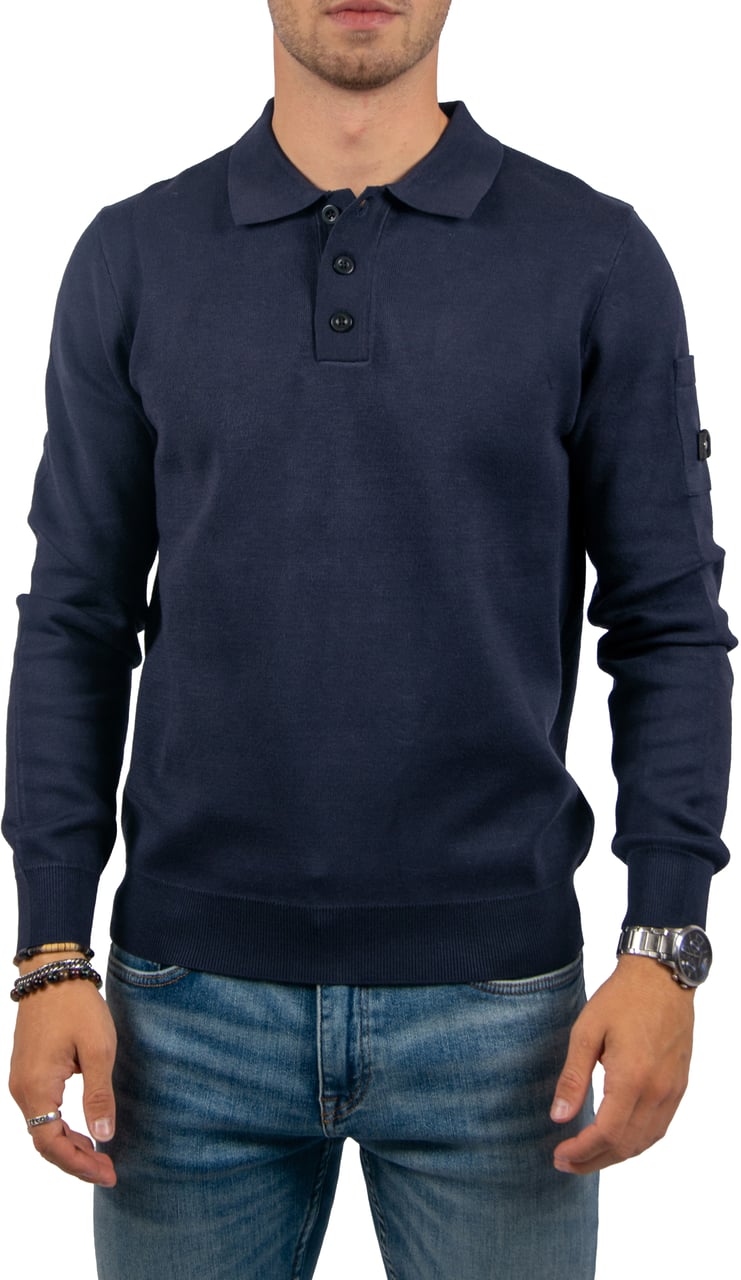 Quotrell Quotrell Couture Couteux Knitted Button Up Blauw