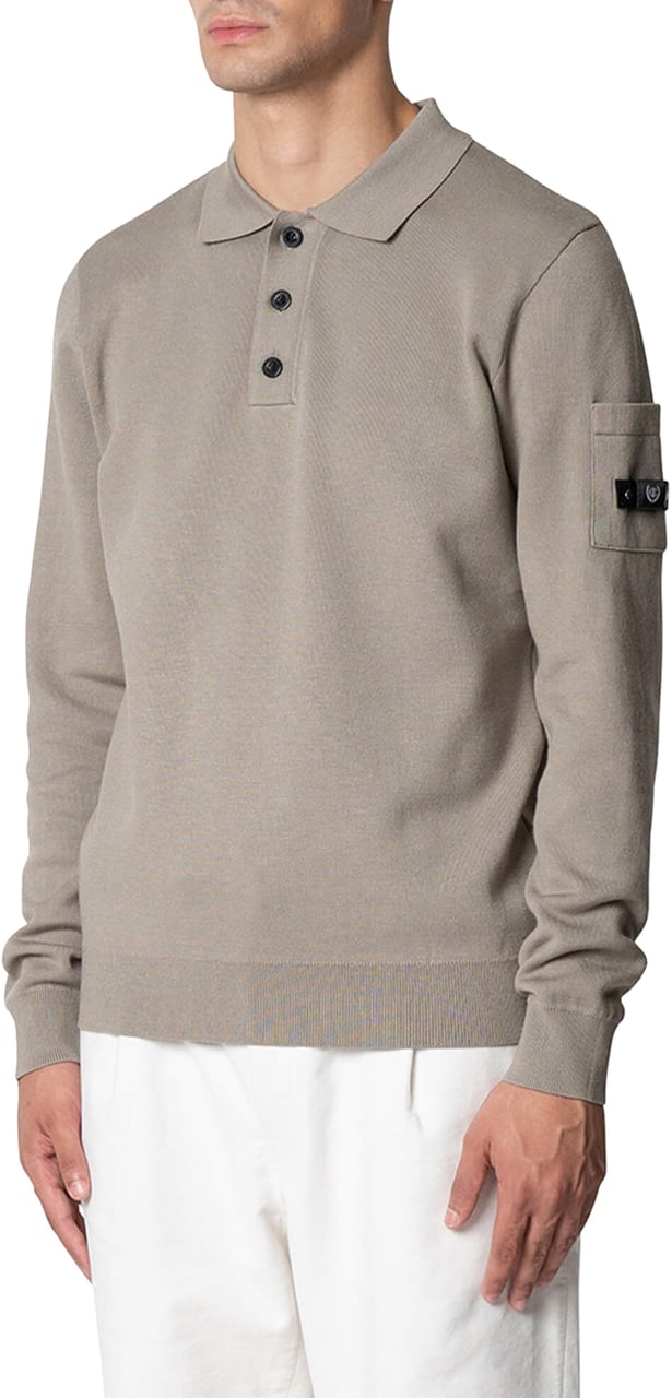 Quotrell Couteux Knitted Button Up | Faded Brown Bruin