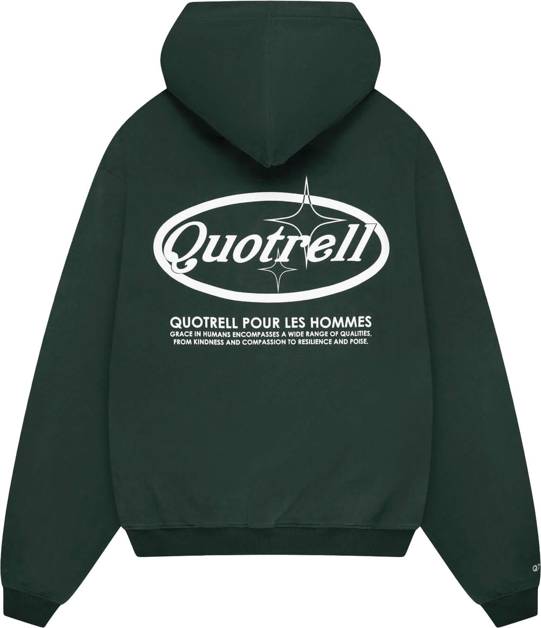 Quotrell Sydney Zip Hoodie | Petrol/white Groen