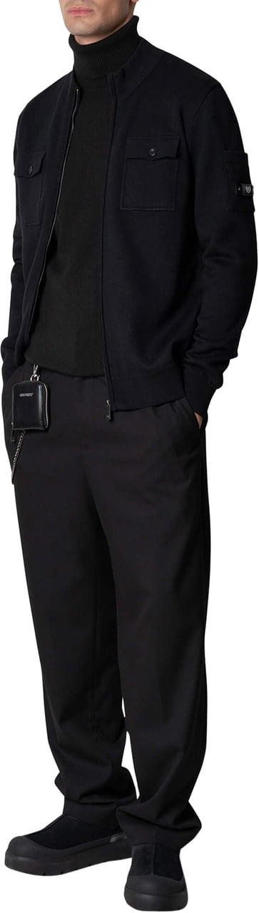 Quotrell Fromanteel Knitted Vest | Black Zwart