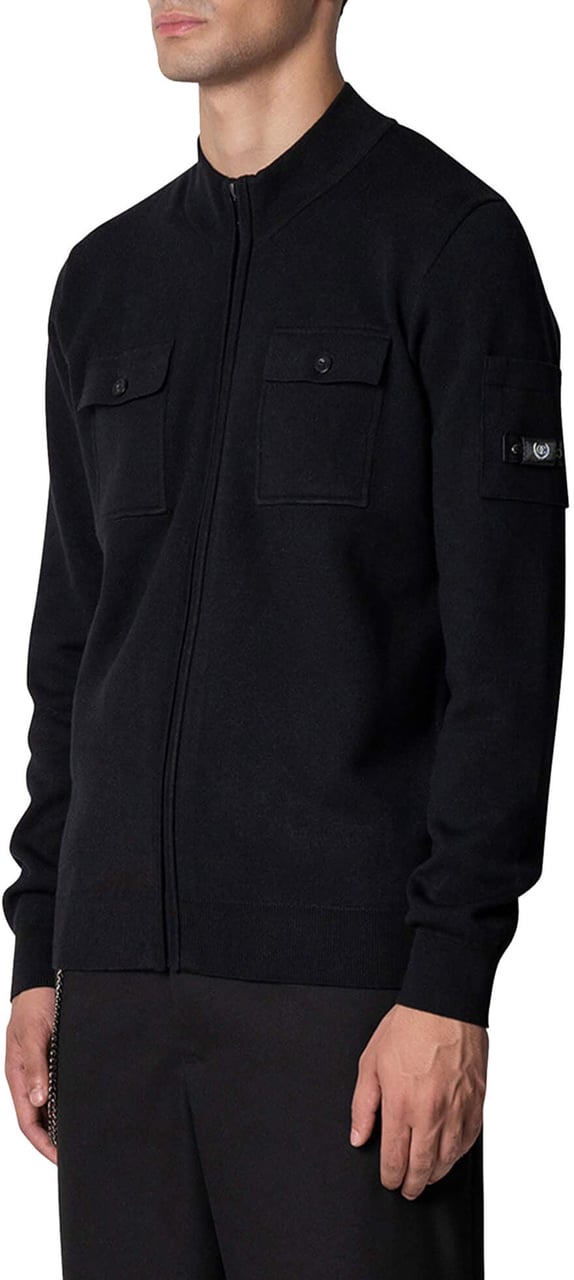 Quotrell Fromanteel Knitted Vest | Black Zwart