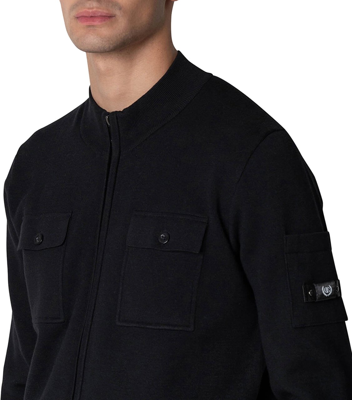 Quotrell Fromanteel Knitted Vest | Black Zwart