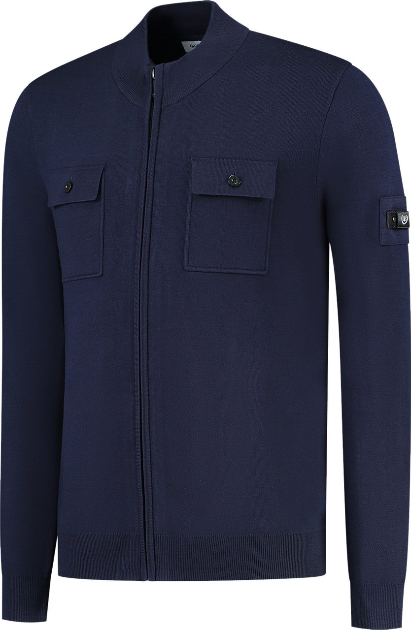 Quotrell Fromanteel Knitted Vest | Navy Blauw