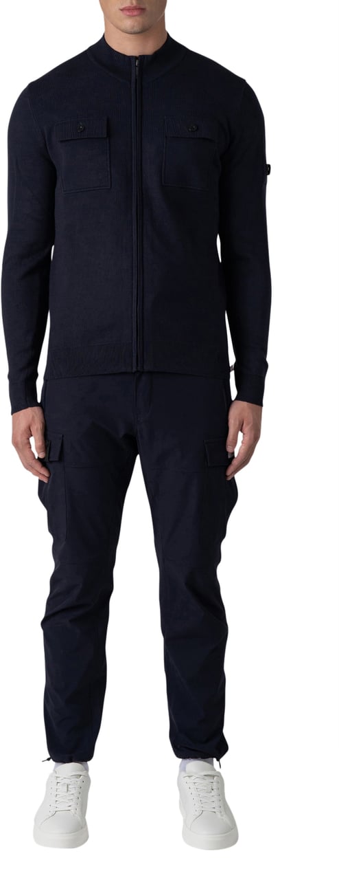 Quotrell Fromanteel Knitted Vest | Navy Blauw