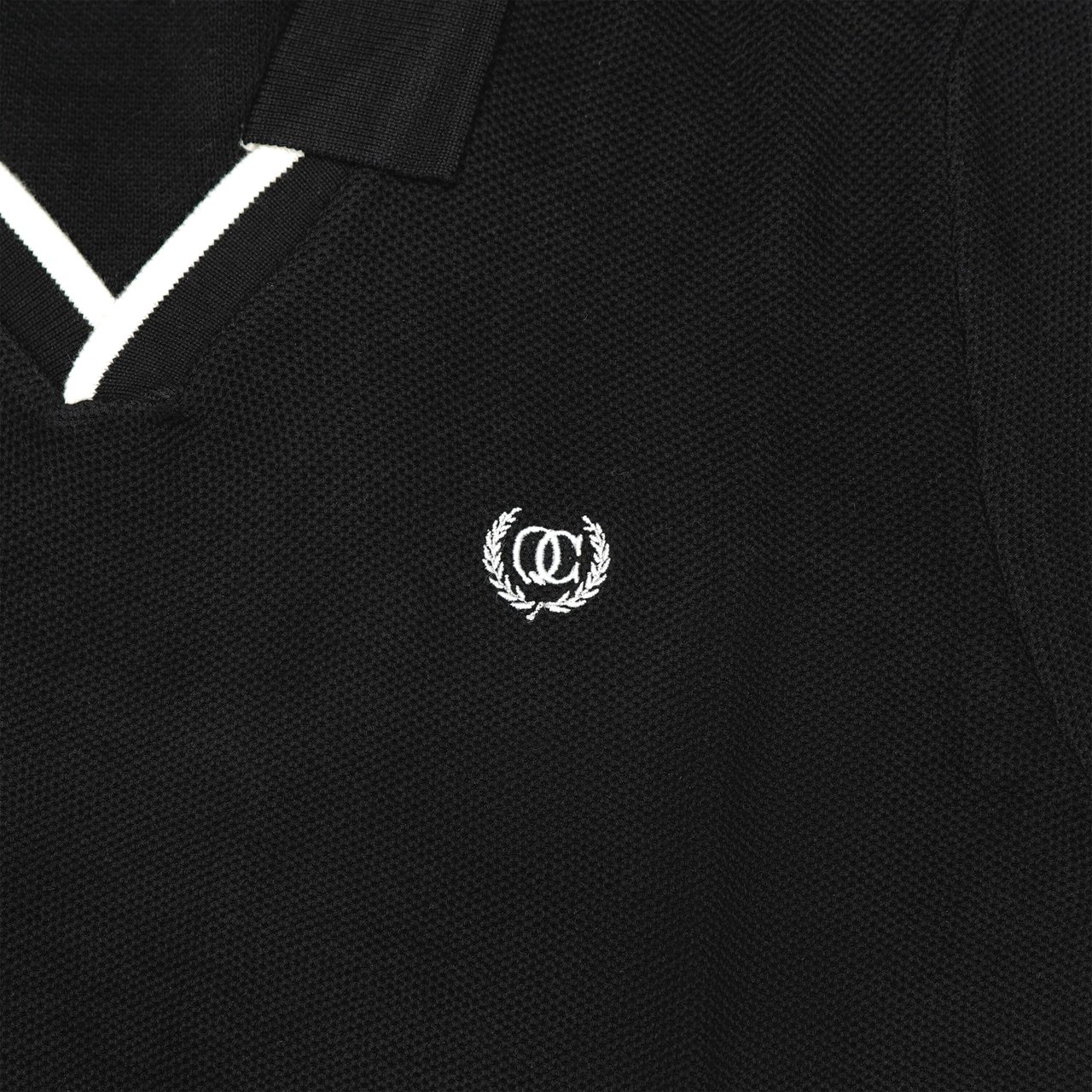 Quotrell Elijah Polo | Black/white Zwart