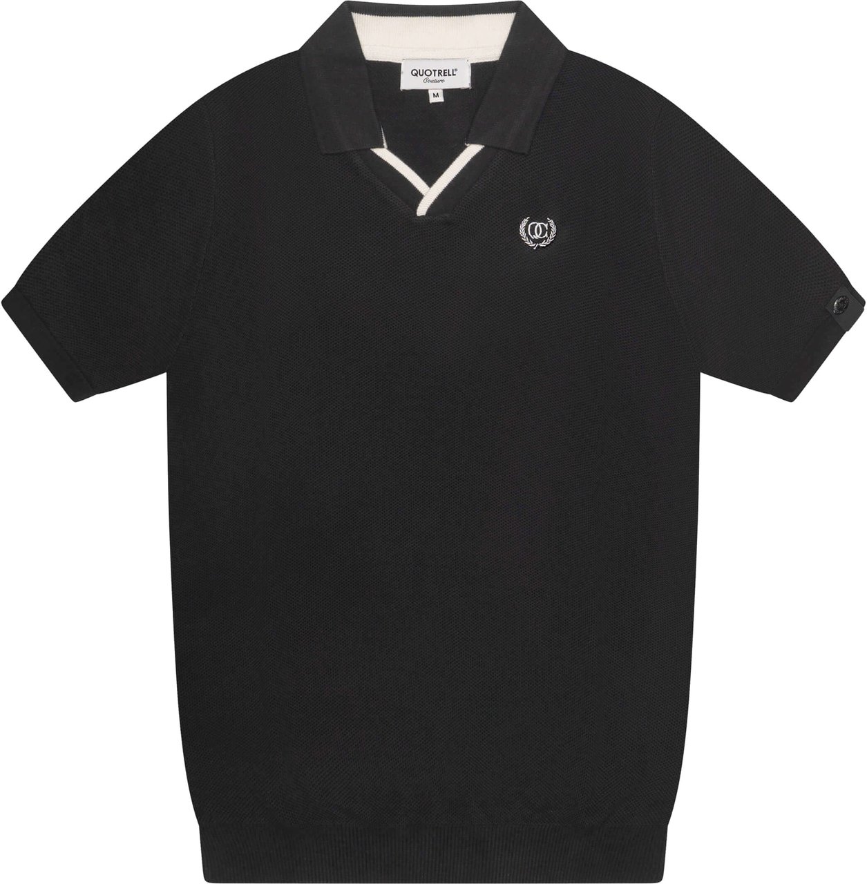 Quotrell Elijah Polo | Black/white Zwart