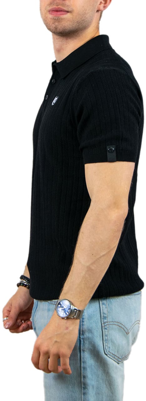 Quotrell Quotrell Cairo Knitted Polo Zwart