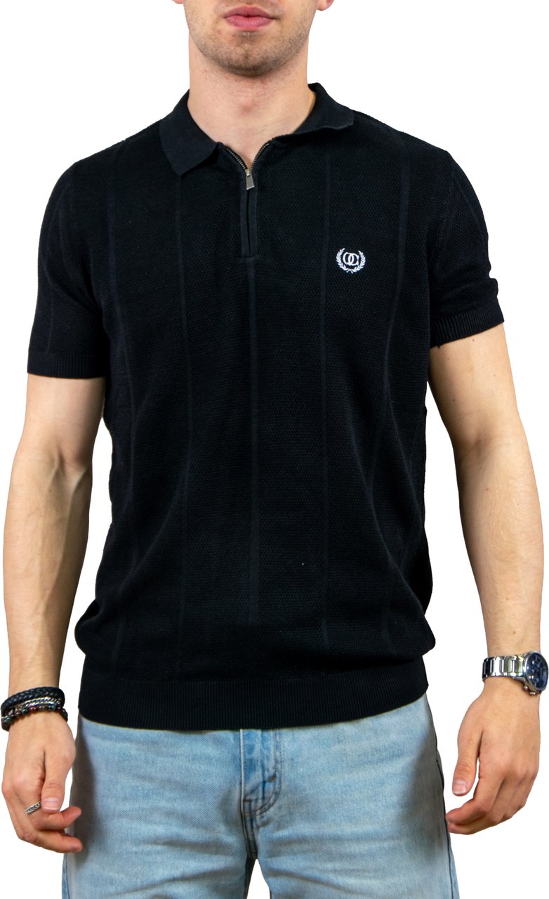 Quotrell Quotrell Cruz Knitted Polo Zwart