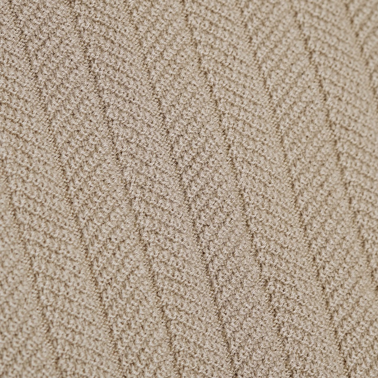 Quotrell Cairo Knitted Polo | Greige/white Grijs