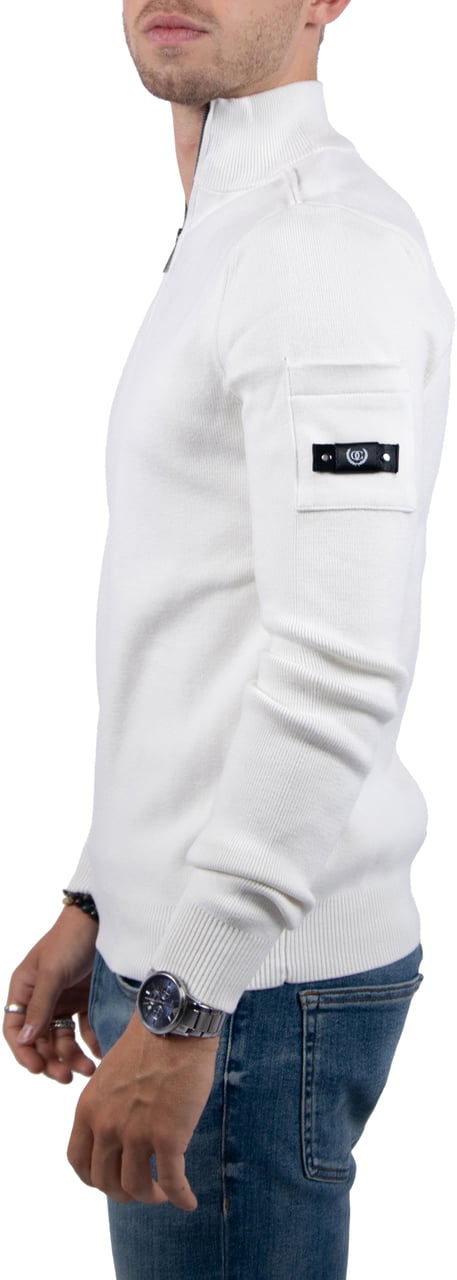 Quotrell Quotrell Palace Knitted Halfzip Beige