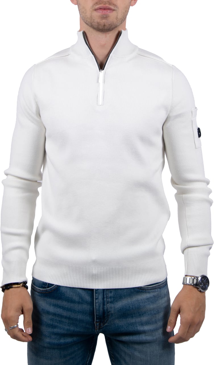 Quotrell Quotrell Palace Knitted Halfzip Beige