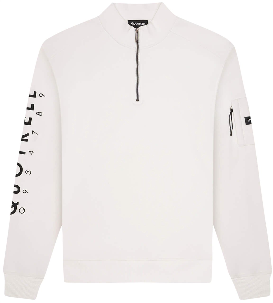 Quotrell Defender Halfzip | Off White/black Wit