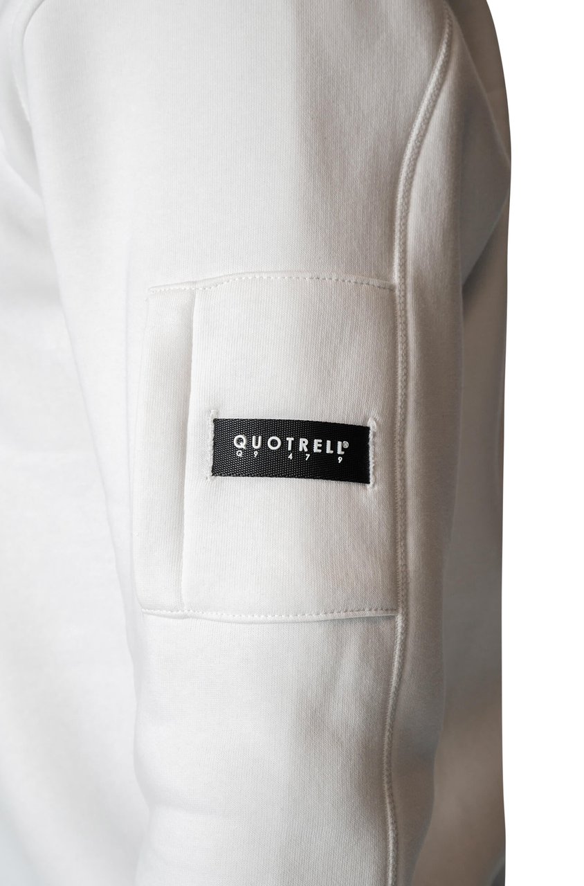 Quotrell Defender Halfzip | Off White/black Wit