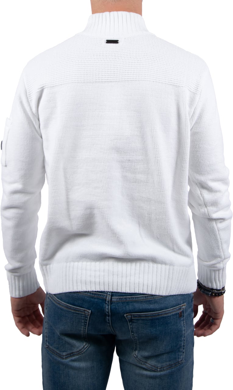 Quotrell Quotrell Combat Knitted Halfzip Beige