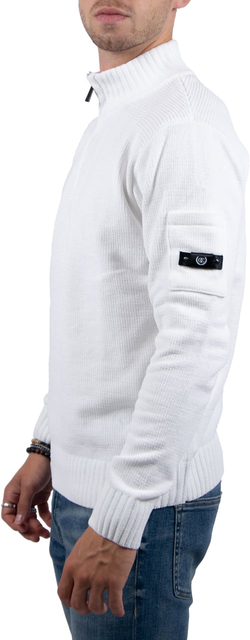 Quotrell Quotrell Combat Knitted Halfzip Beige