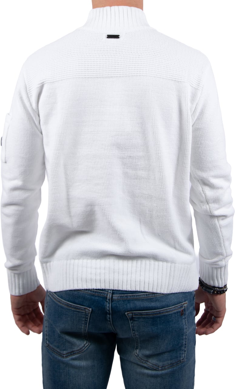 Quotrell Combat Knitted Halfzip Beige