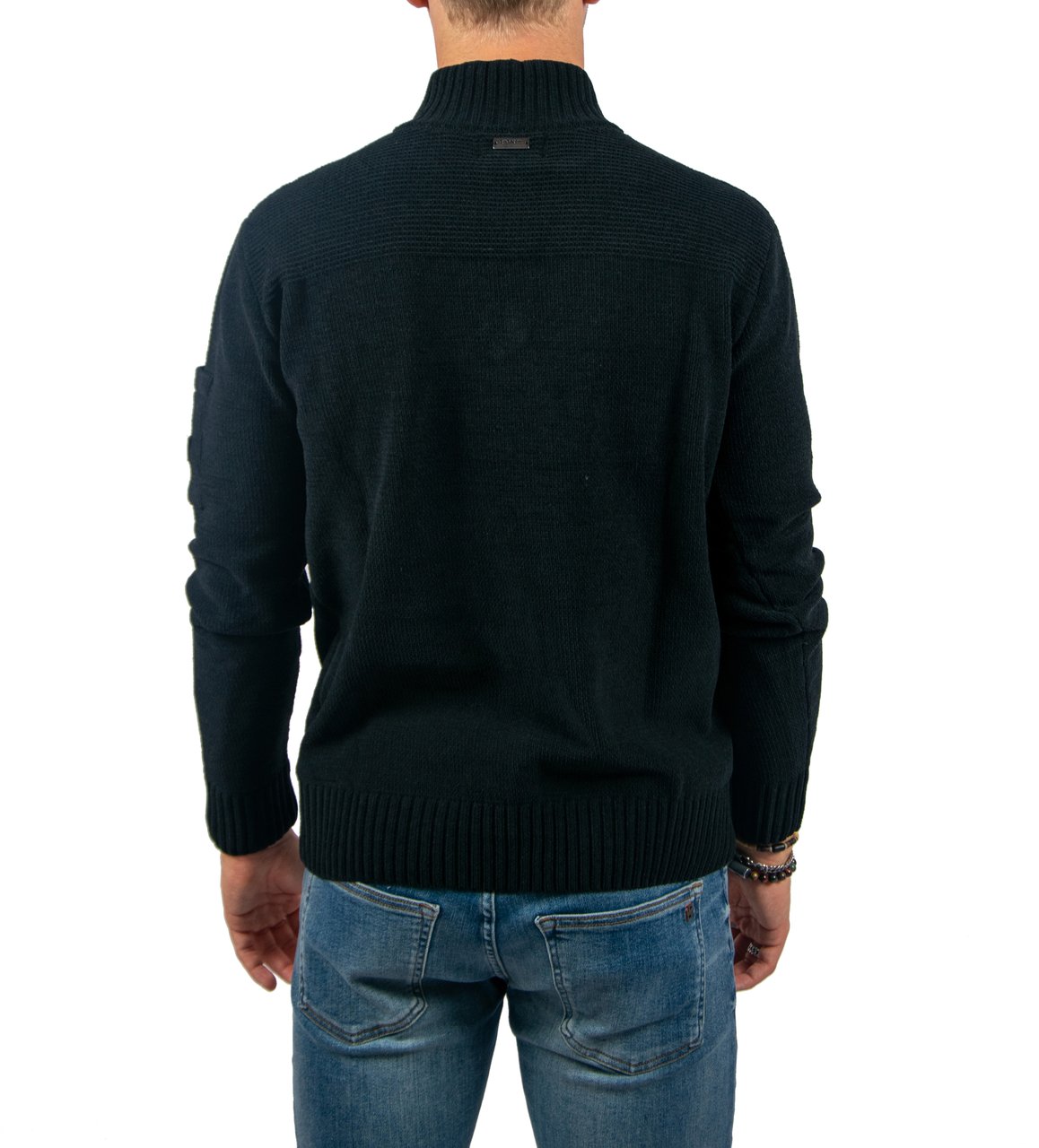 Quotrell Quotrell Combat Knitted Halfzip Zwart
