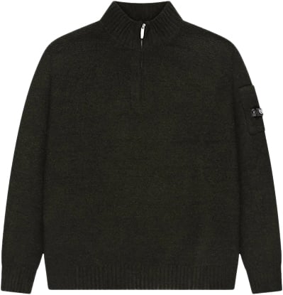Quotrell Quotrell Combat Knitted Halfzip Zwart