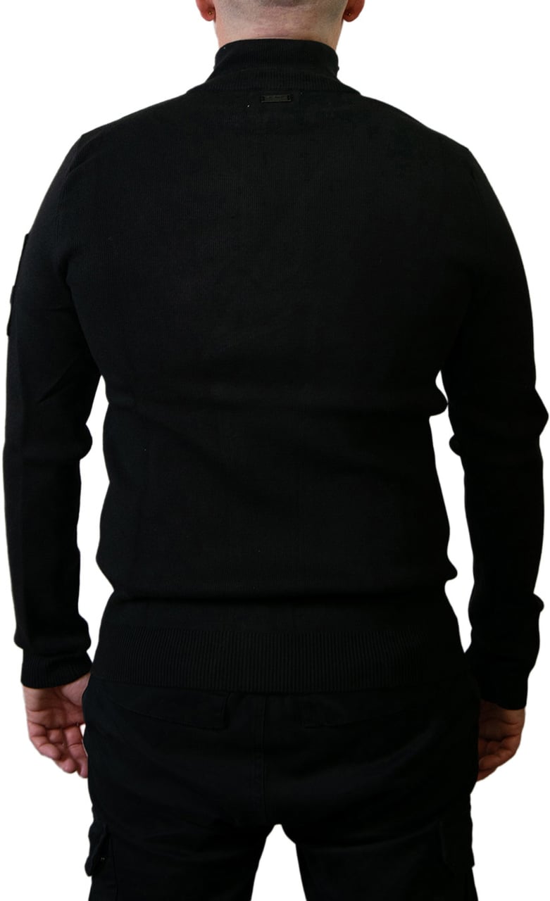 Quotrell Quotrell Palace Knitted Halfzip Zwart