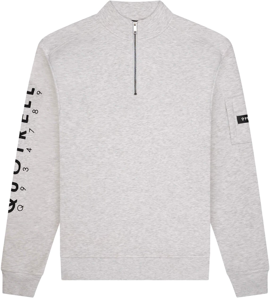 Quotrell Defender Halfzip | Light Grey Melee/bla Grijs