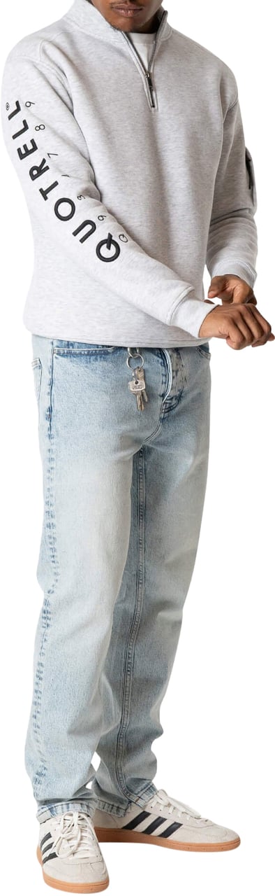 Quotrell Defender Halfzip | Light Grey Melee/bla Grijs