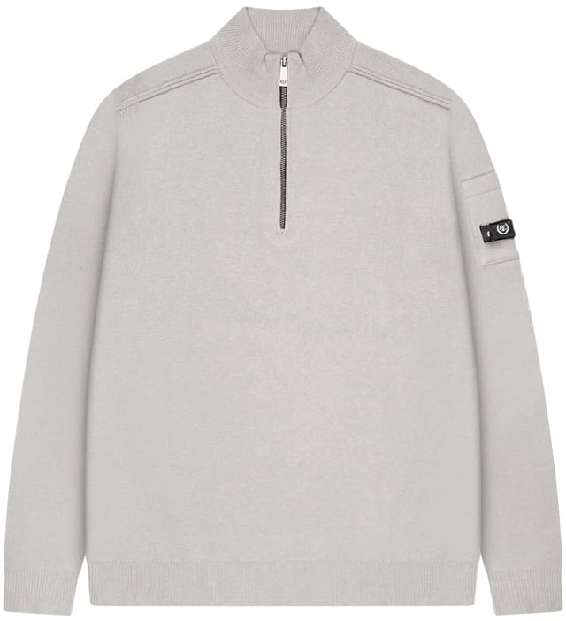 Quotrell Quotrell Palace Knitted Halfzip Grijs