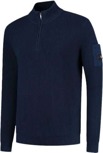 Quotrell Quotrell D&apos;Azur Knitted Halfzip Blauw
