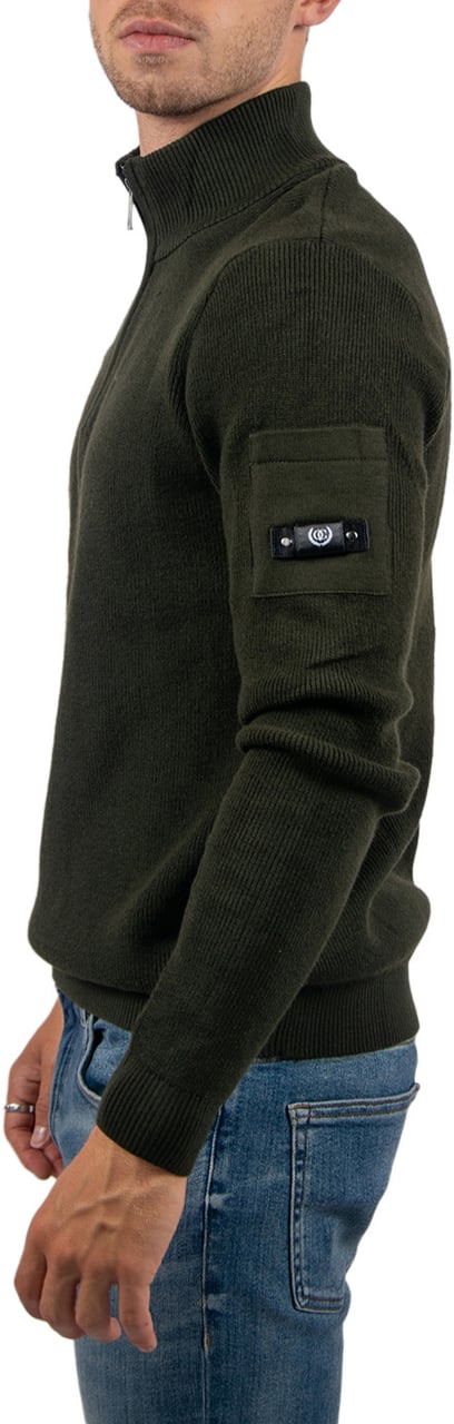 Quotrell Quotrell D'Azur Knitted Halfzip Groen