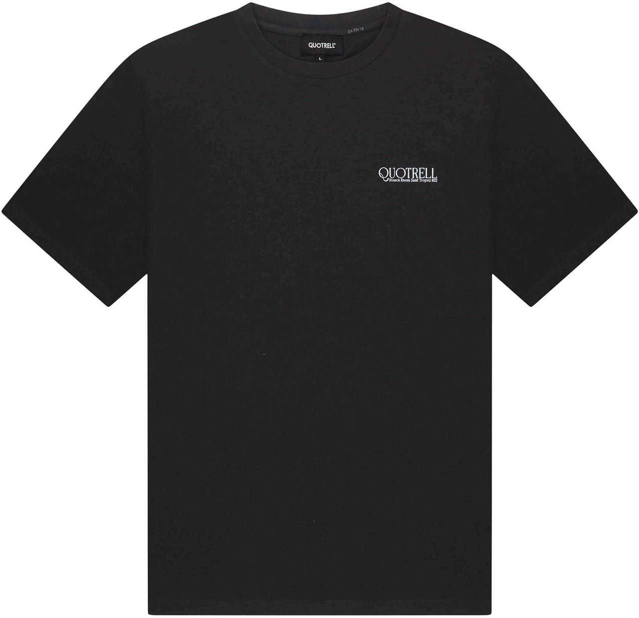 Quotrell Rivera Tee | Black/white Zwart