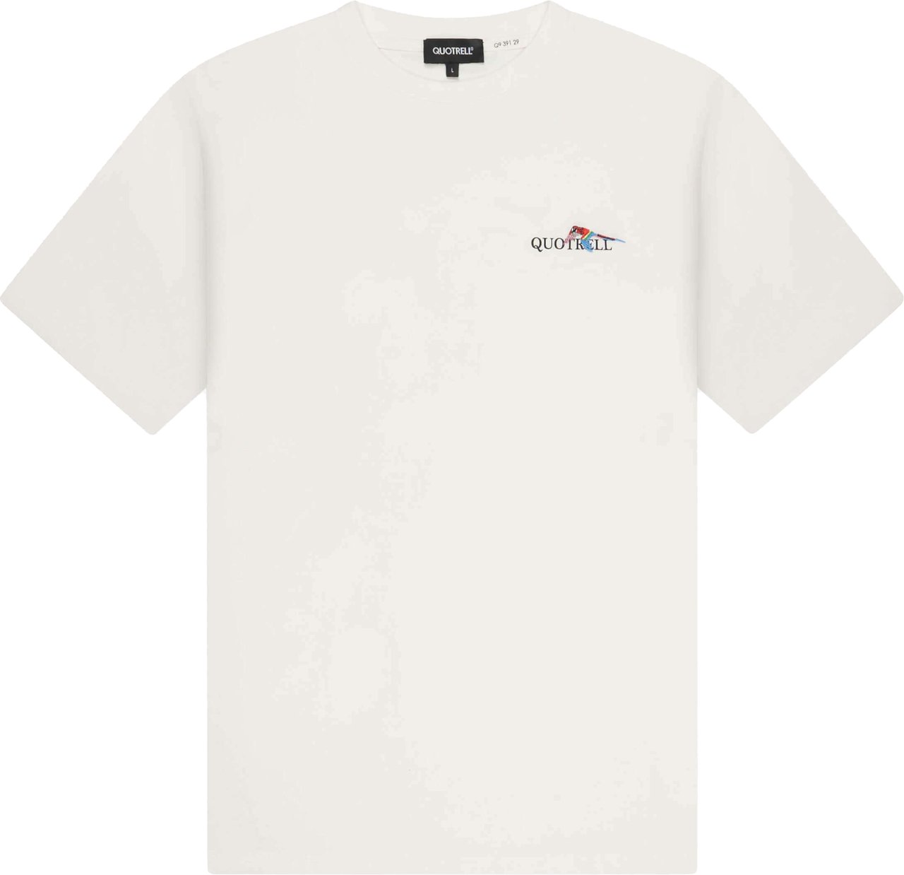 Quotrell Jungle Tee | Off White/black Wit