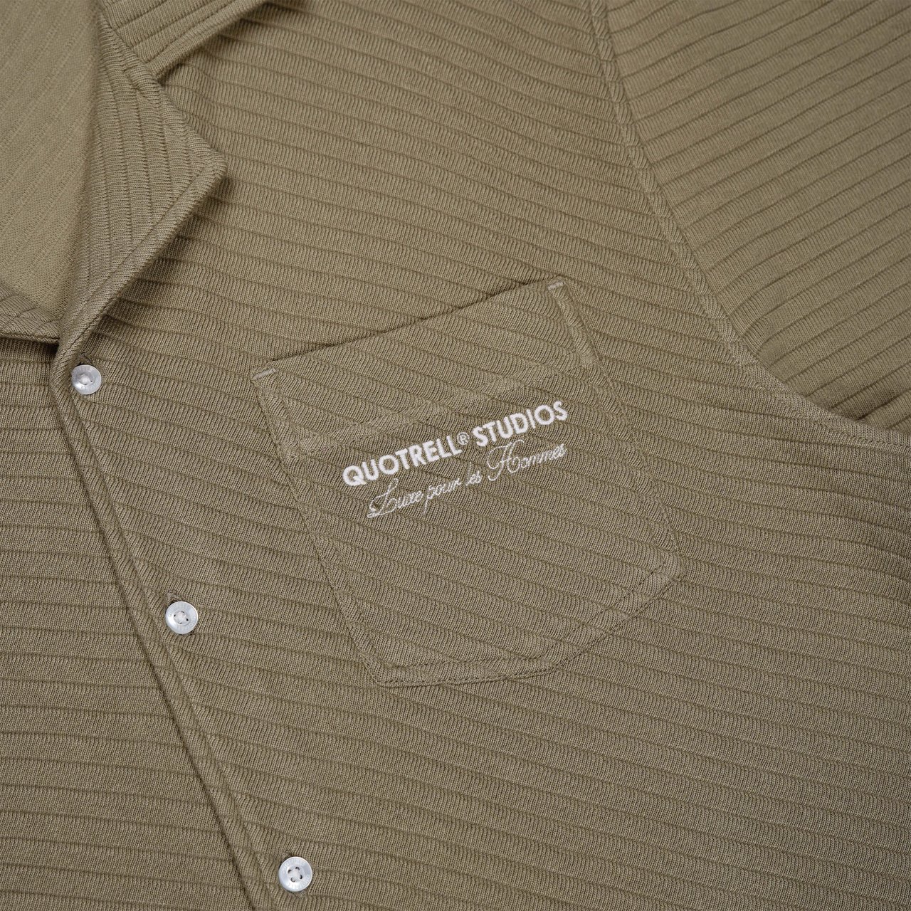 Quotrell Delhi Shirt | Faded Olive Groen