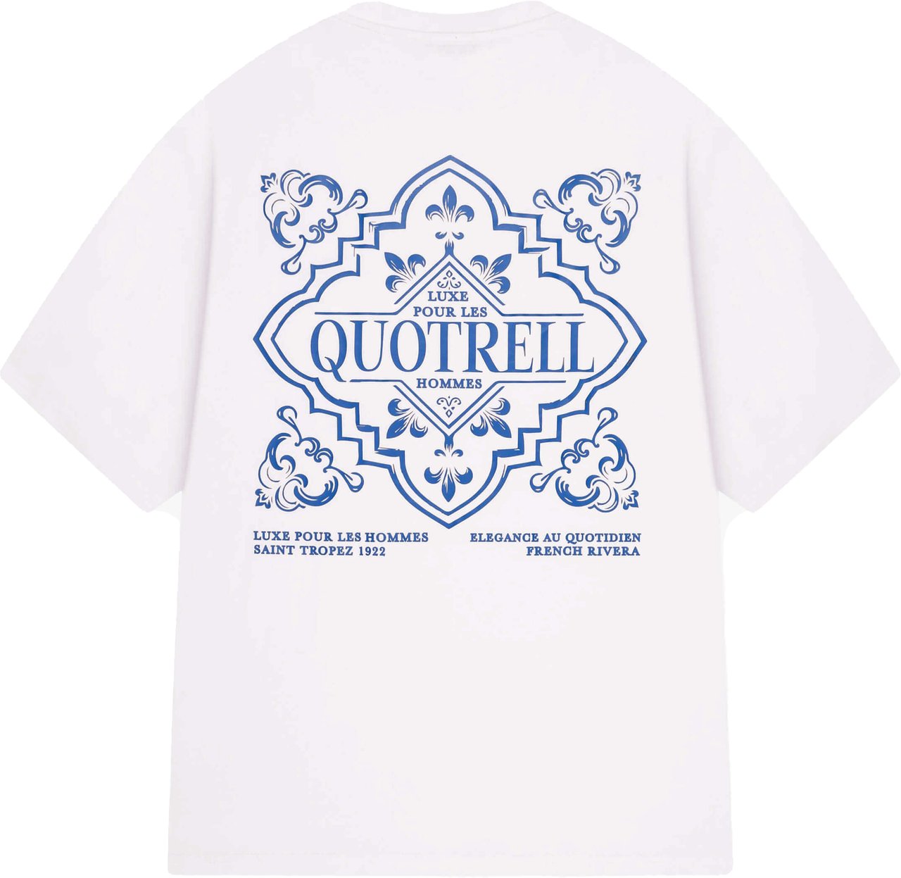 Quotrell Coastal Tee | White/blue Wit