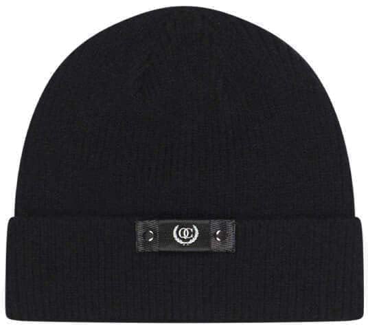 Quotrell Ribbed Beanie | Black Zwart