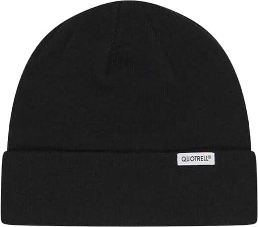 Quotrell Ribbed Beanie | Black Zwart
