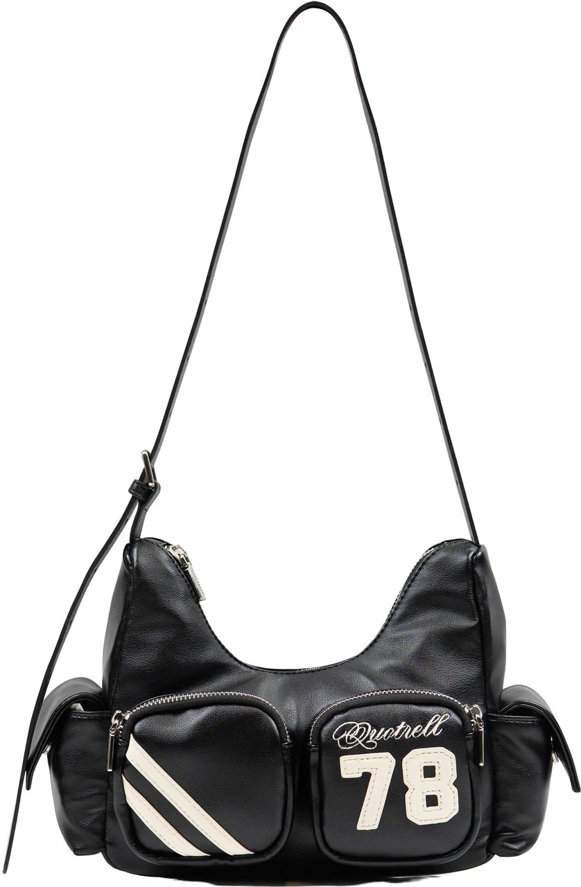 Quotrell Gaya Bag | Black/white Zwart