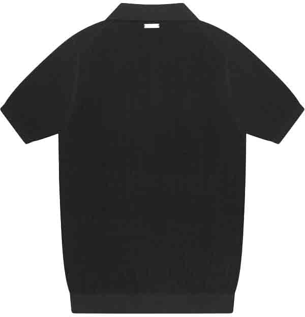 Quotrell Cairo Knitted Polo Zwart