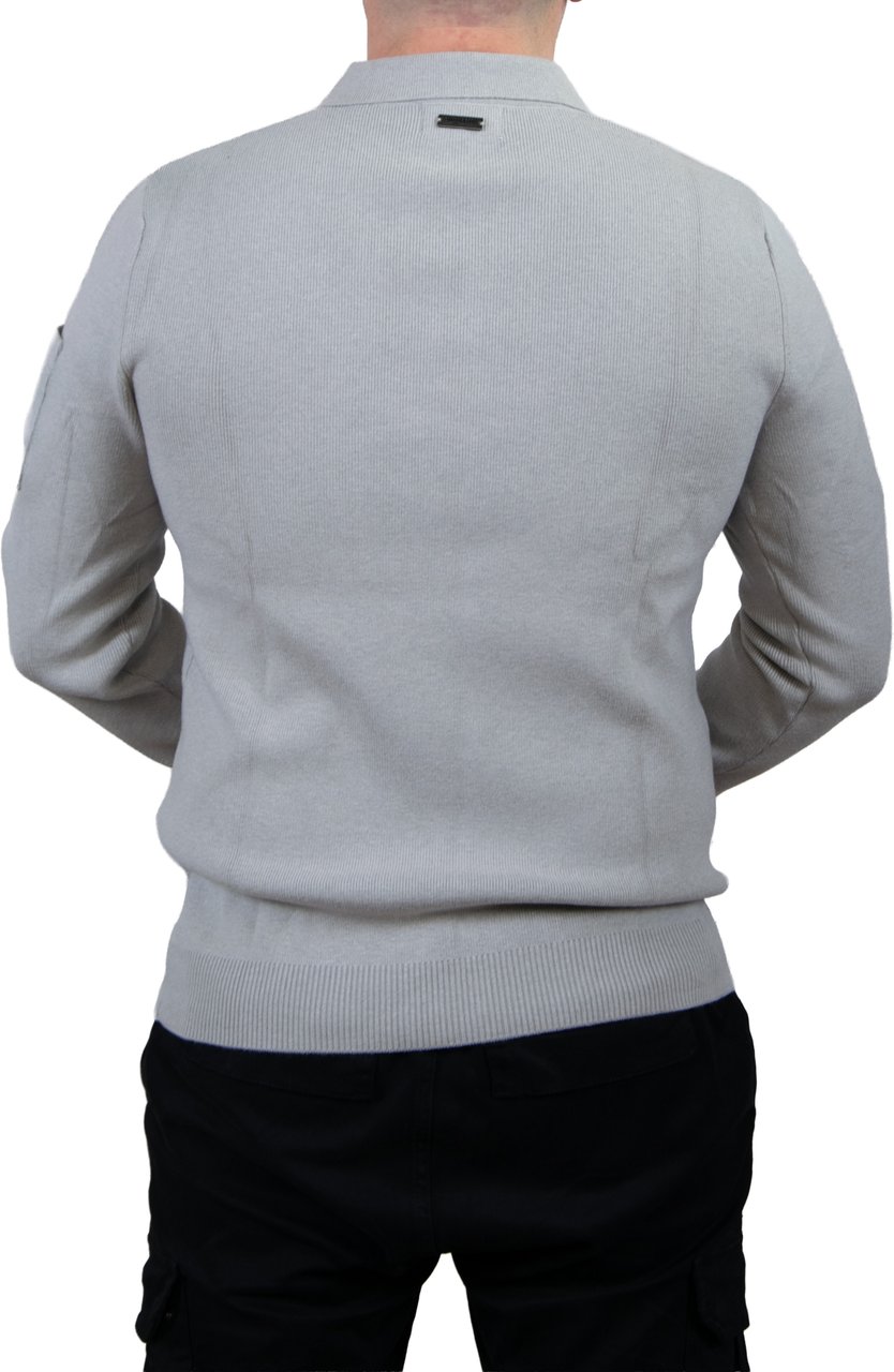 Quotrell Chief Knitted Polo Grijs