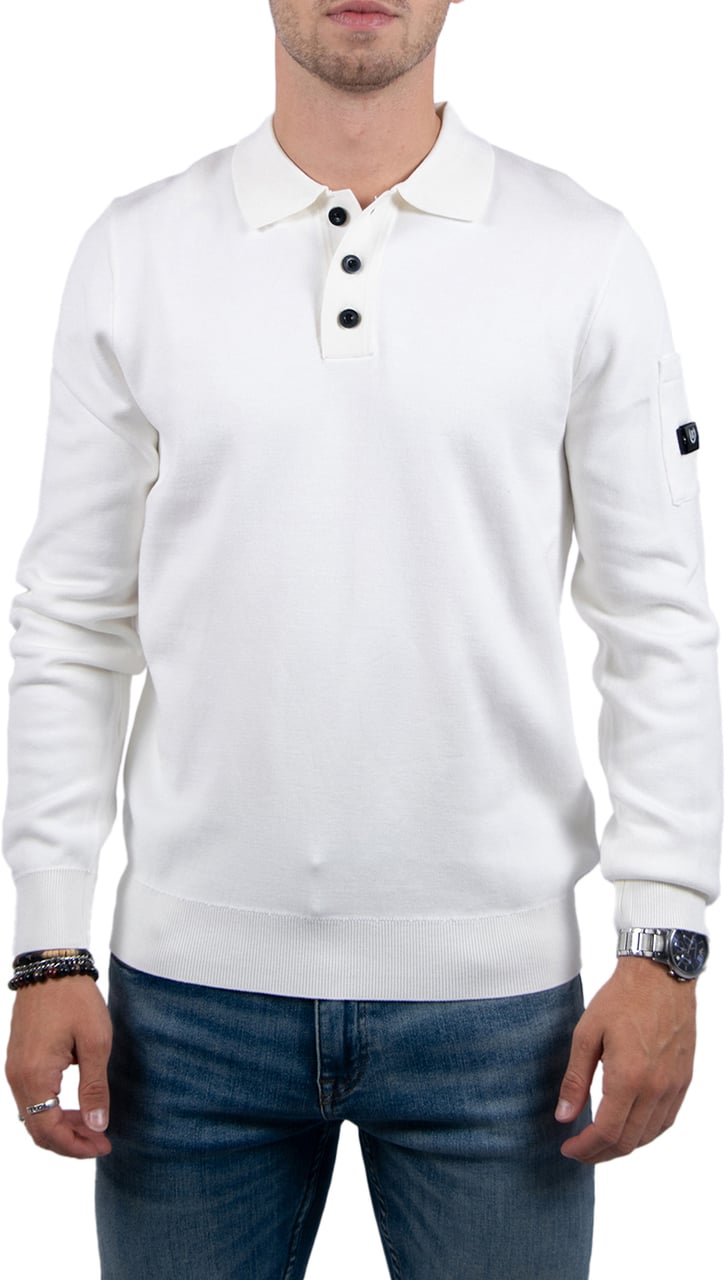 Quotrell Couteux Knitted Button Up Beige