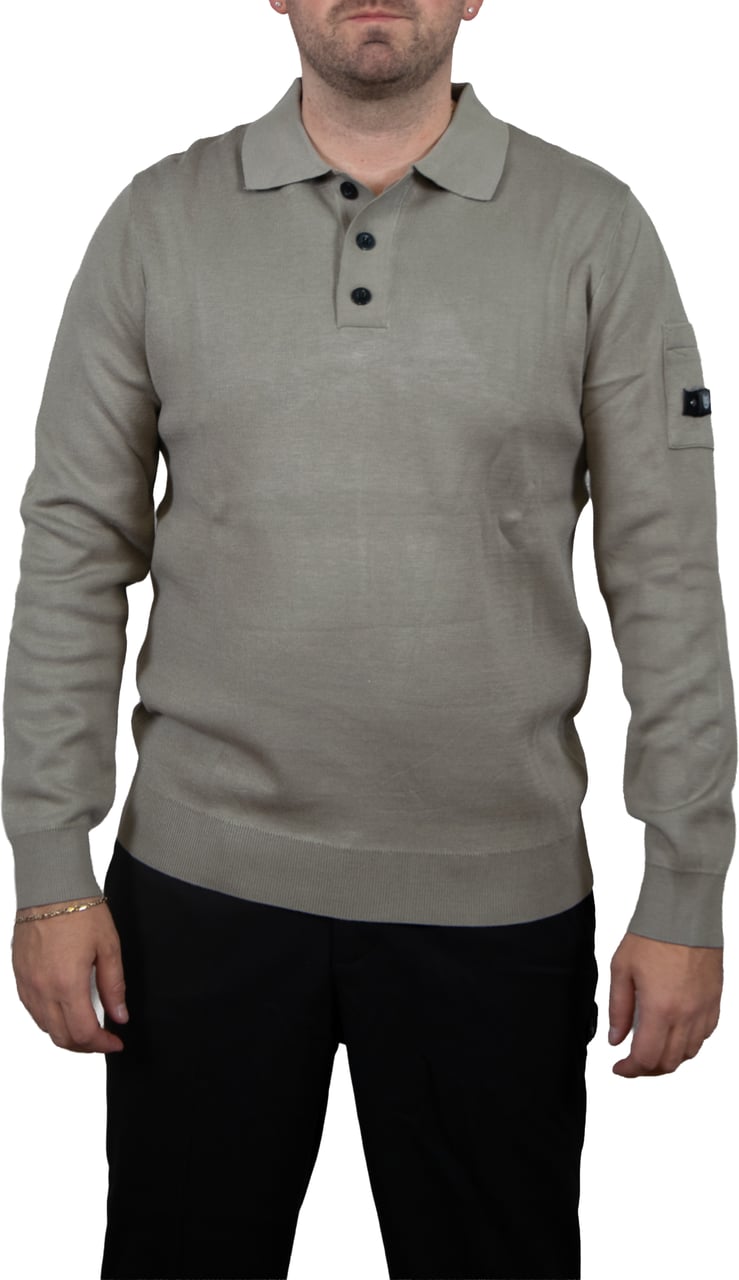 Quotrell Couteux Knitted Button Up Groen