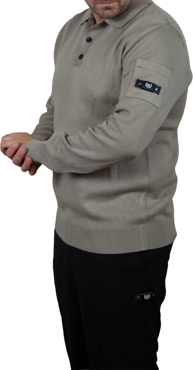 Quotrell Couteux Knitted Button Up Groen