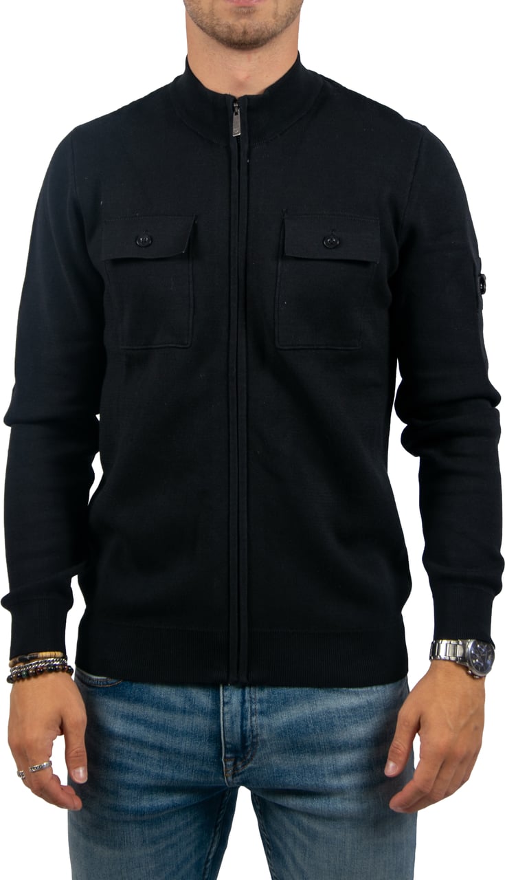 Quotrell Fromanteel Knitted Vest Zwart